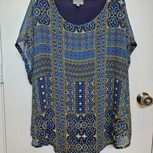 Size 2X Joseph A, Tunic Top